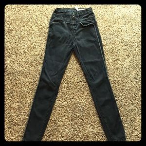 Black high waisted skinny jeans